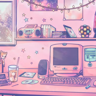 Pink Y2K Room - Art by LizzyRascal