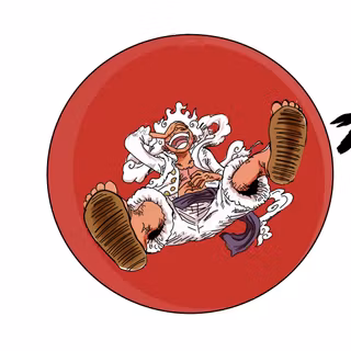 Luffy One Piece Gear 5 (Japanese Flag)