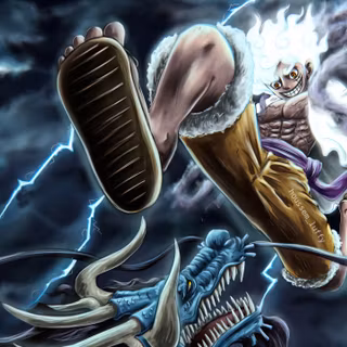 Realistic Luffy Gear 5 