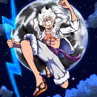 Luffy with Blue Thunder