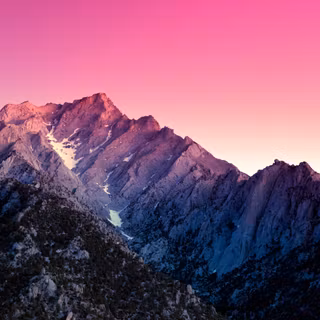 sierra nevada aesthetic california mountains evening pink