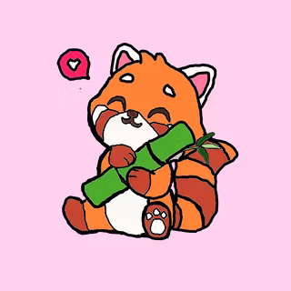 Cute Red Panda (drawn by me)