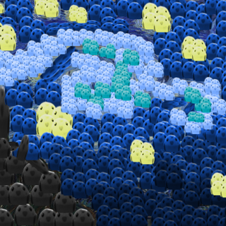 Birds Starry Night