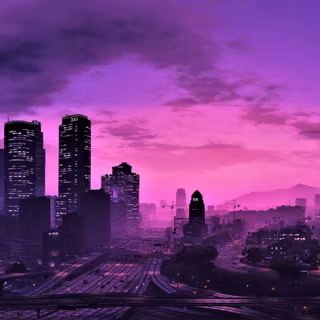 purple sky