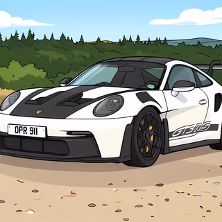 Porsche 911 GT3 (Cartoon Version)