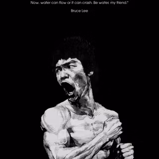 Bruce Lee Mobile Wallpaper Design