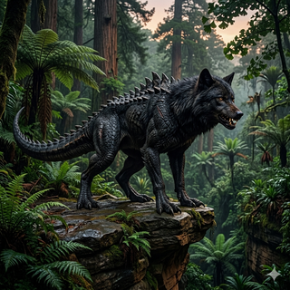 Black Wolf Dinosaur