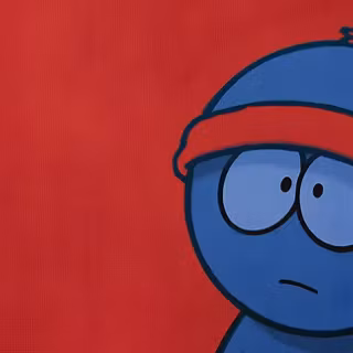 Blue and red