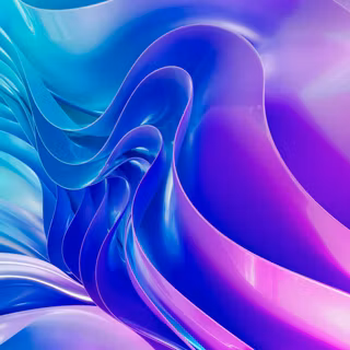 Glossy Waves Blue & Purple Reflective Gradient