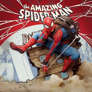 The Amazing Spiderman Eating Burger