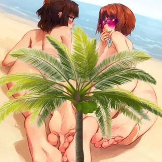Anime Palm Trees