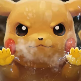 Serious pikache