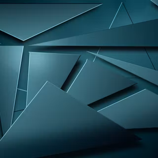 Teal Geometric Abstract