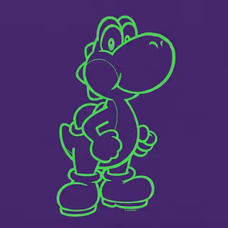 Purple Yoshi | Super Mario™ Desktop Wallpaper [2K]