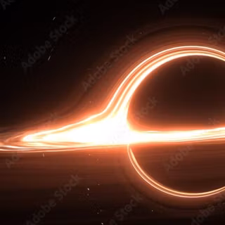 The black hole ( photograph)