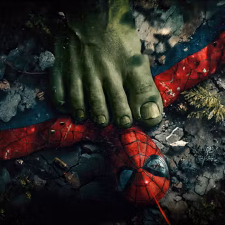Hulk Defeated Spiderman