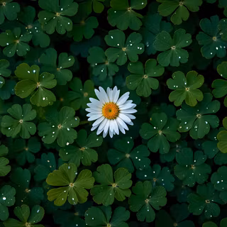 White Flower in Greenary