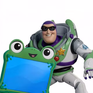 Buzz Lightyear and Lilypad in Toy Story 5
