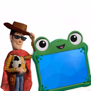 Woody and Lilypad in Toy Story 5