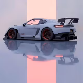 Porsche 718 Cayman GT4 Wallpaper 4K