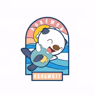 Oshawott Happy at Sea | Pokémon™ Desktop Wallpaper [2K]