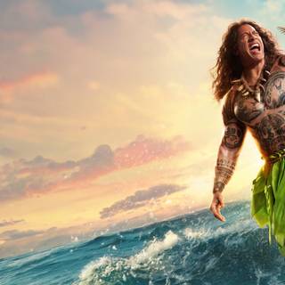 Dwayne Johnson as Maui In Moana 2026 Movie