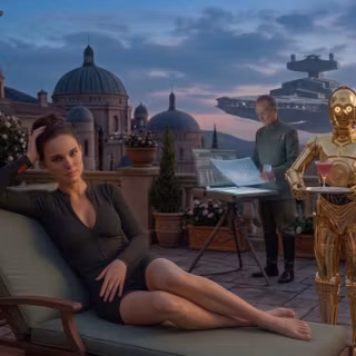 Padme On Coruscant