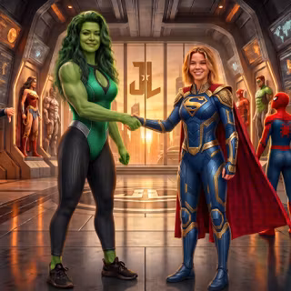 She-Hulk & Supergirl