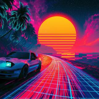 Dreamwave Retro Sunset Drive