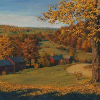 Countryside Landscape Autumn Painting