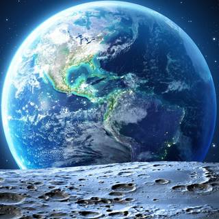 Earth View From The Moon