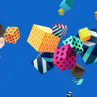 Abstract Cubes Digital Art