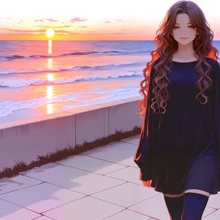 Walking By Sea