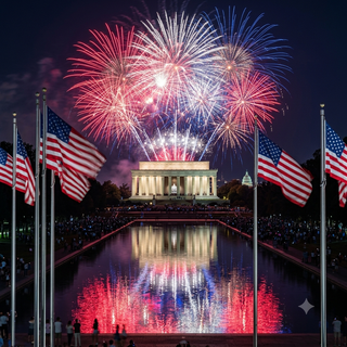 Happy 4th of July (Lincoln Memorial)