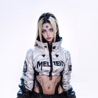 Girl Cyberpunk Fashion Digital Art