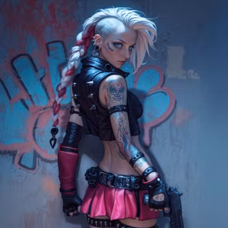 Cyberpunk Raider Girl