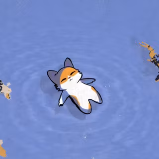 Zen Cat Illustration