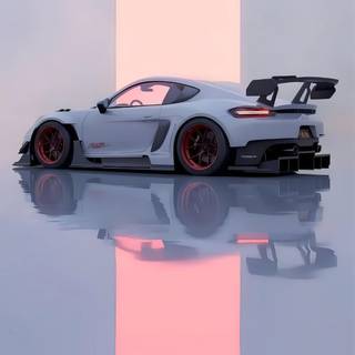 Porsche 718 Cayman GT4 Wallpaper 4K