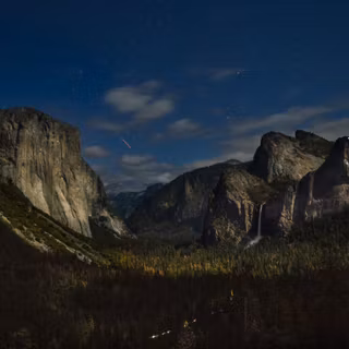 Nightfall Over Yosemite