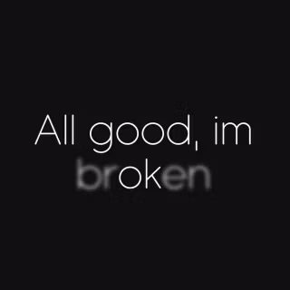 I'm ok Sad Quotes Laptop Wallpaper