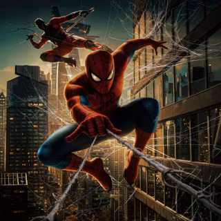 Spider Man vs Red Ninja