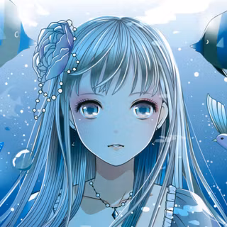 Blue Anime Girl