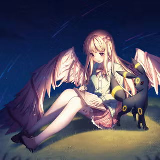 Pokemon Angel Girl Anime Wings