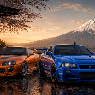 Japan Settings Nissan GTR R34 / Toyota Supra Need for Speed WALLPAPER ULTRA HD