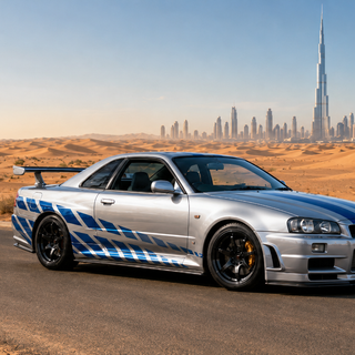 Nissan GT--R R34 Dubai Settings - WALLPAPER HD ENHANCED