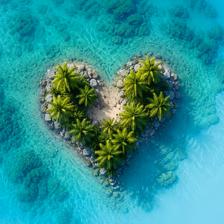 Tropical Island Heart