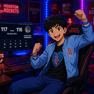 Ramiro Was Cheering For Houston Rockets Beat San Francisco Golden State Warriors 117 - 116 By Finals