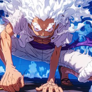 Gear 5 Luffy wllpaper 4k one piece