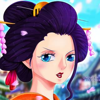 Nico Robin) in her wano outfit) one piece Nico Robin from the wano ark one piece wallpapers