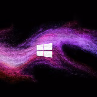 Windows 11 Dark Purple Wave Abstract